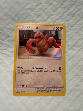 Lickitung 16/18 McDonald’s - Detective Pikachu Holo Pokémon Card 2019 - HP 100